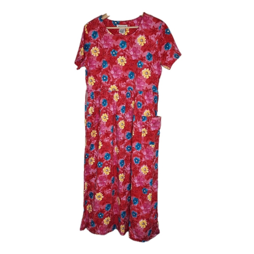 WHITE STAG Maxi Dress‎ Size L 12/14 Floral